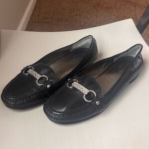 Women's Coach Black Loafers